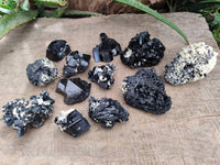 Natural Schorl Black Tourmaline with Vermiculite x 12 From Erongo, Namibia