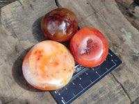 Polished Carnelian Agate Gemstone Galets x 20 From Madagascar