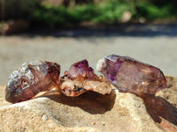 Natural Window Amethyst Crystals x 46 From Chiredzi, Zimbabwe