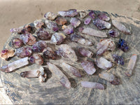 Natural Window Amethyst Crystals x 46 From Chiredzi, Zimbabwe