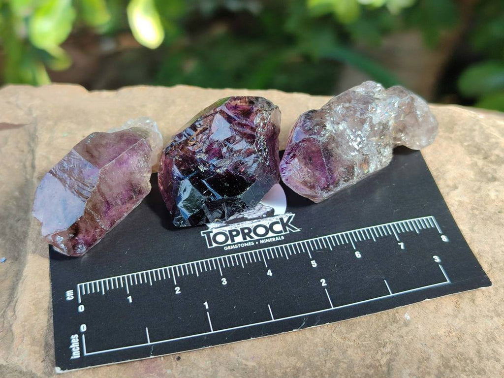 Natural Window Amethyst Crystals x 46 From Chiredzi, Zimbabwe - Toprock Gemstones and Minerals 