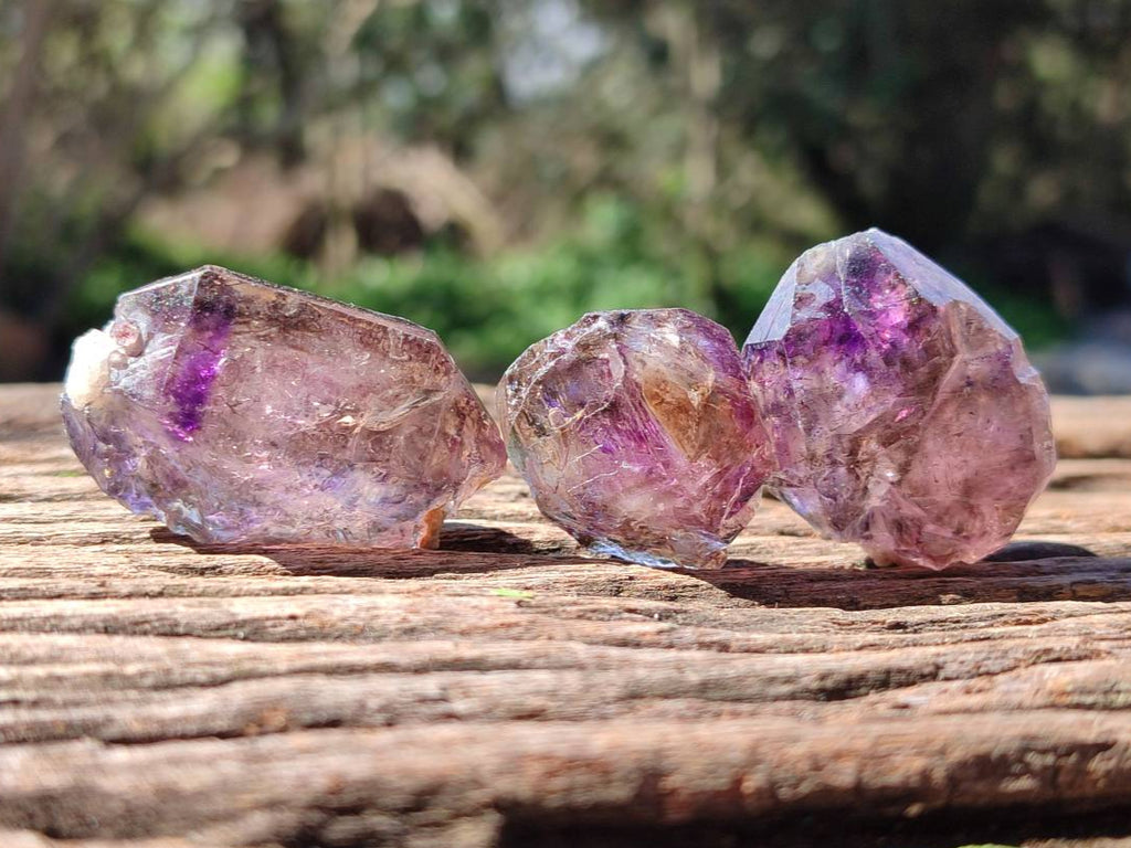 Natural Window Amethyst Crystals x 46 From Chiredzi, Zimbabwe - Toprock Gemstones and Minerals 