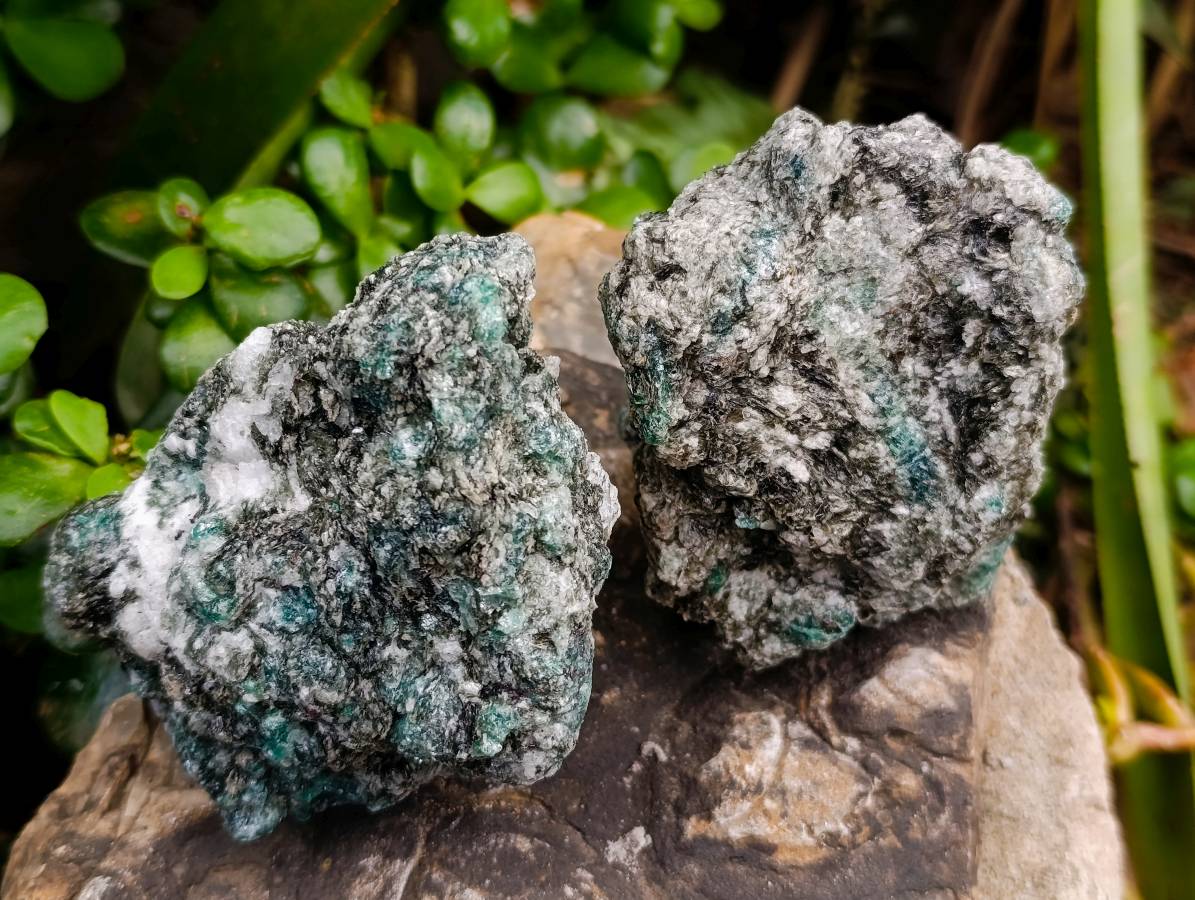 Natural Emerald Mica 'Mutokolite' Cobbed Specimens x 6 From Mutoko, Zimbabwe - Toprock Gemstones and Minerals 
