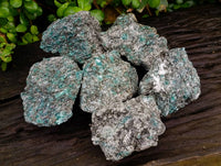 Natural Emerald Mica 'Mutokolite' Cobbed Specimens x 6 From Mutoko, Zimbabwe