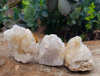 Natural Limonite Quartz Clusters x 35 From Solwezi, Zambia