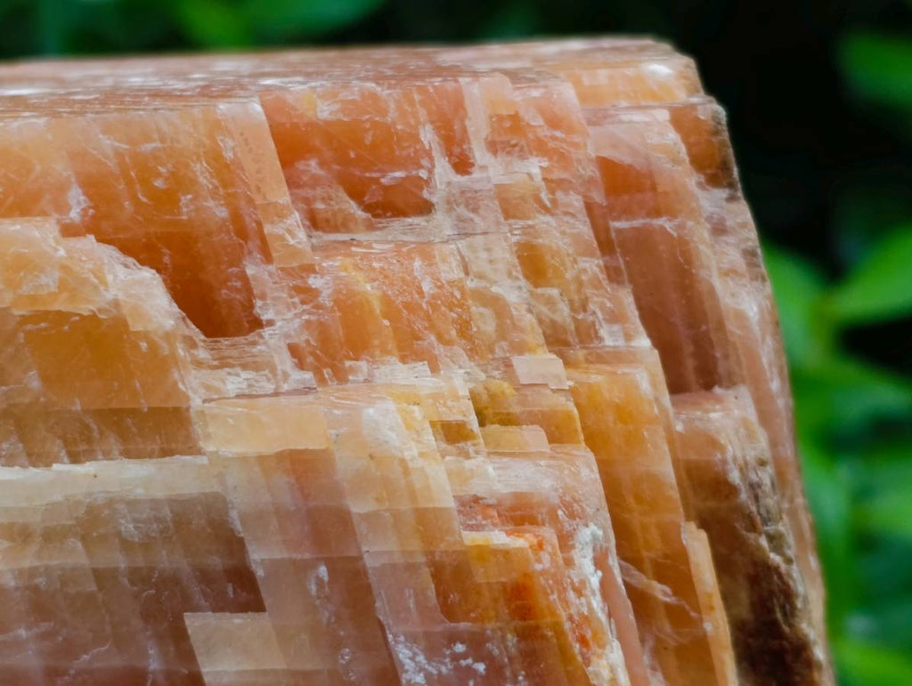 Natural Sunset Orange Calcite Specimens x 2 From Spitzkop, Namibia - Toprock Gemstones and Minerals 