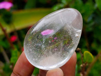 Polished Rock Crystal Gemstone Eggs x 6 From Madagascar