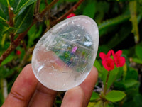 Polished Rock Crystal Gemstone Eggs x 6 From Madagascar