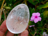 Polished Rock Crystal Gemstone Eggs x 6 From Madagascar