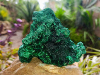 Natural Silky Malachite Specimens x 2 From Kasompe, Congo