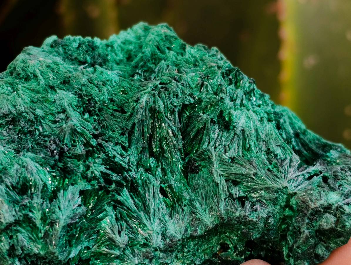 Natural Silky Malachite Specimens x 2 From Kasompe, Congo - Toprock Gemstones and Minerals 