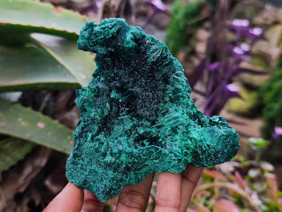 Natural Silky Malachite Specimens x 2 From Kasompe, Congo - Toprock Gemstones and Minerals 