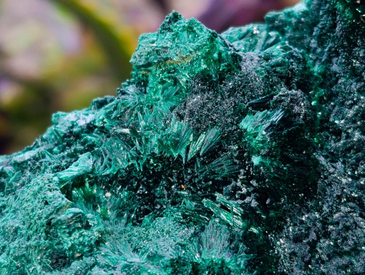 Natural Silky Malachite Specimens x 2 From Kasompe, Congo - Toprock Gemstones and Minerals 