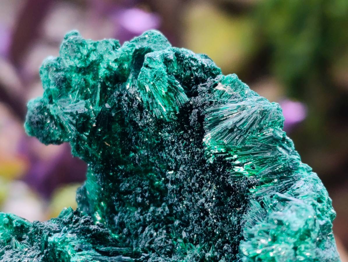 Natural Silky Malachite Specimens x 2 From Kasompe, Congo - Toprock Gemstones and Minerals 