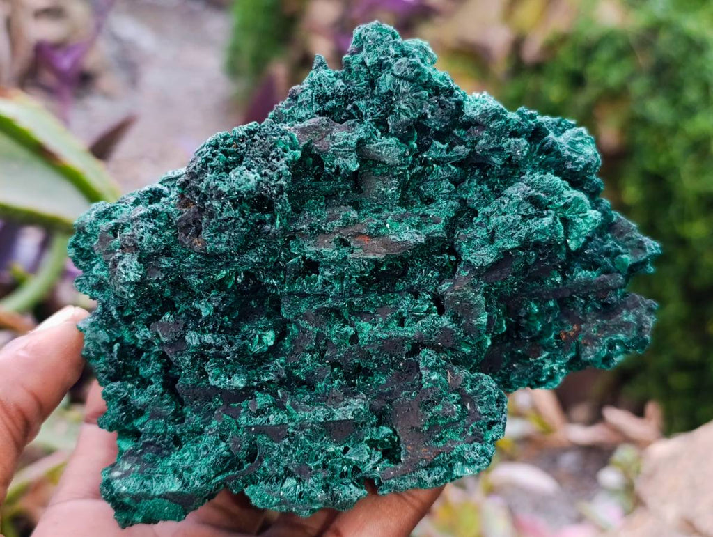 Natural Silky Malachite Specimens x 2 From Kasompe, Congo - Toprock Gemstones and Minerals 