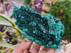 Natural Silky Malachite Specimens x 2 From Kasompe, Congo - Toprock Gemstones and Minerals 