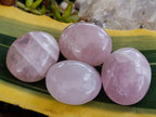 Polished Rose Quartz Palm Stones x 20 From Madagascar - Toprock Gemstones and Minerals 