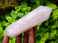 Polished Double Terminated Rose Quartz Crystals x 6 From Madagascar