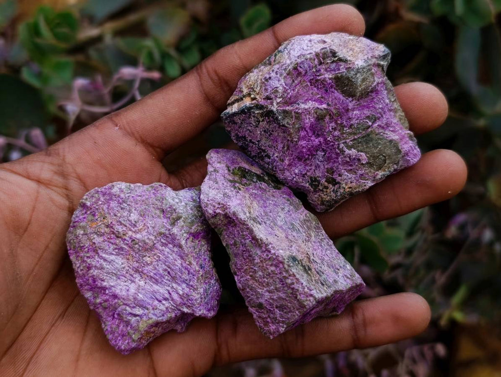 Natural Stichtite Cobbed Specimens x 35 From Barberton, South Africa - Toprock Gemstones and Minerals 