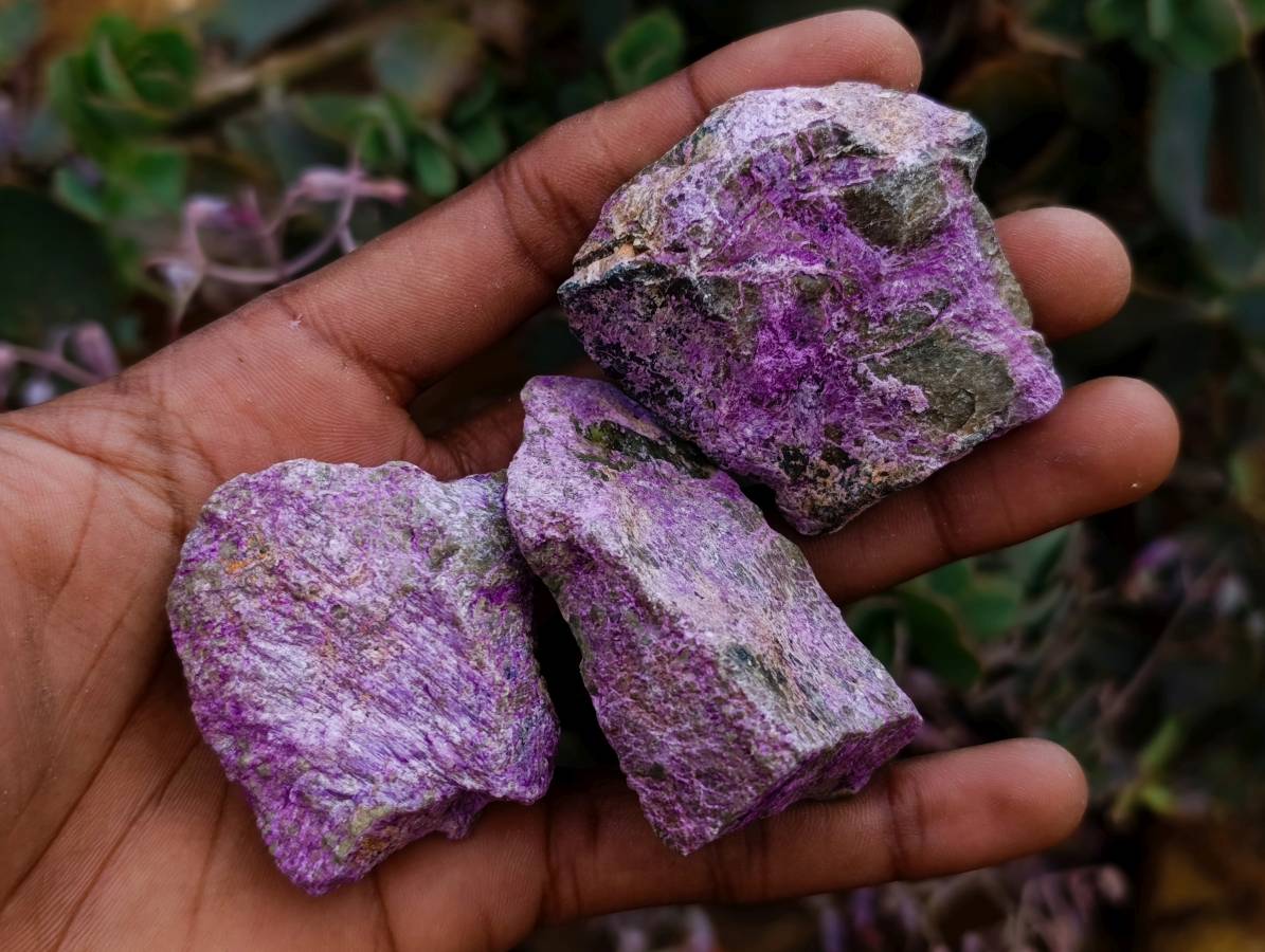 Natural Stichtite Cobbed Specimens x 35 From Barberton, South Africa - Toprock Gemstones and Minerals 