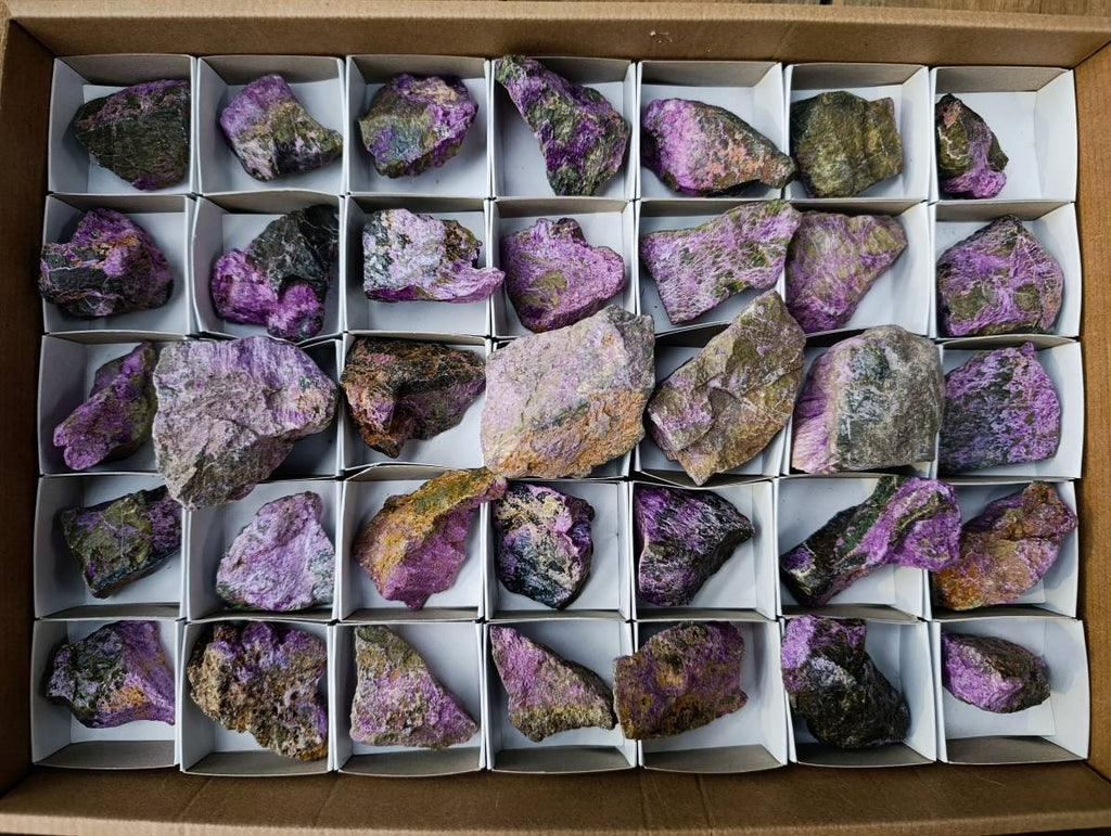 Natural Stichtite Cobbed Specimens x 35 From Barberton, South Africa - Toprock Gemstones and Minerals 