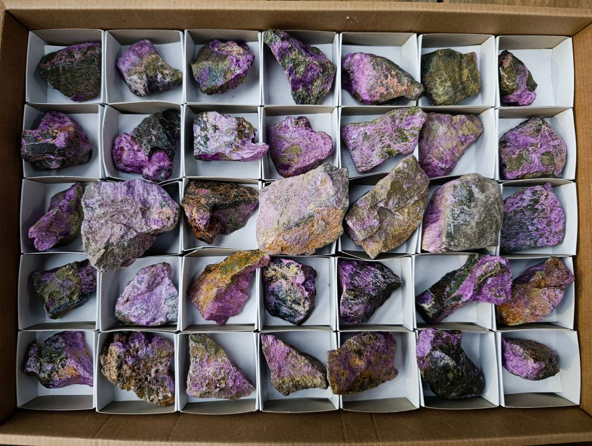 Natural Stichtite Cobbed Specimens x 35 From Barberton, South Africa - Toprock Gemstones and Minerals 