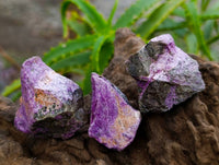 Natural Stichtite Cobbed Specimens x 35 From Barberton, South Africa