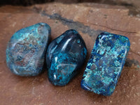 Polished Shattuckite Free Forms x 35 From Congo