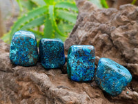 Polished Shattuckite Free Forms x 35 From Congo