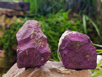 Natural Metallic Purpurite Specimens x 6 From Erongo, Namibia