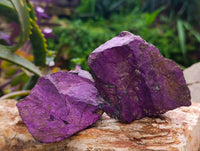 Natural Metallic Purpurite Specimens x 6 From Erongo, Namibia