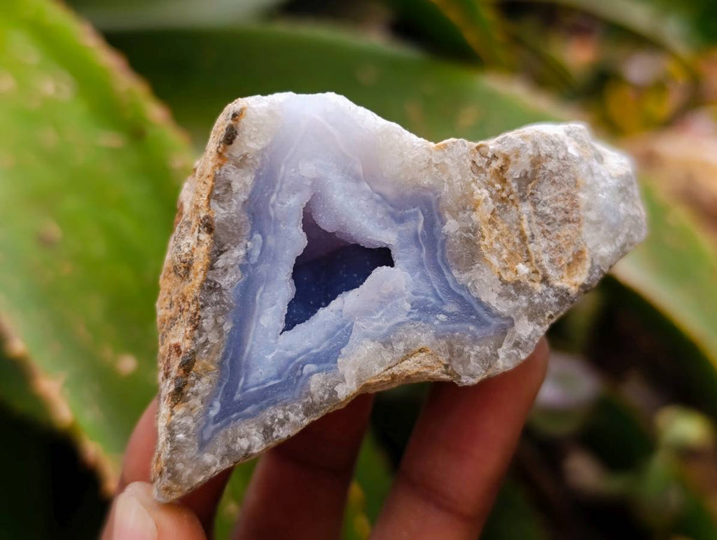 Natural Blue Lace Agate Specimens x 12 From Nsanje, Malawi - Toprock Gemstones and Minerals 