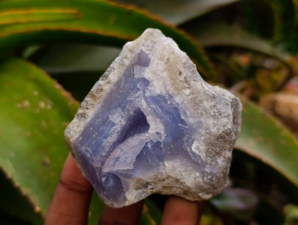 Natural Blue Lace Agate Specimens x 12 From Nsanje, Malawi - Toprock Gemstones and Minerals 