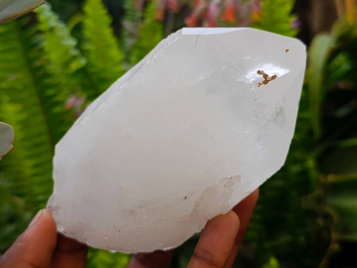 Natural Icy Etched Quartz Crystals x 3 From Madagascar - Toprock Gemstones and Minerals 