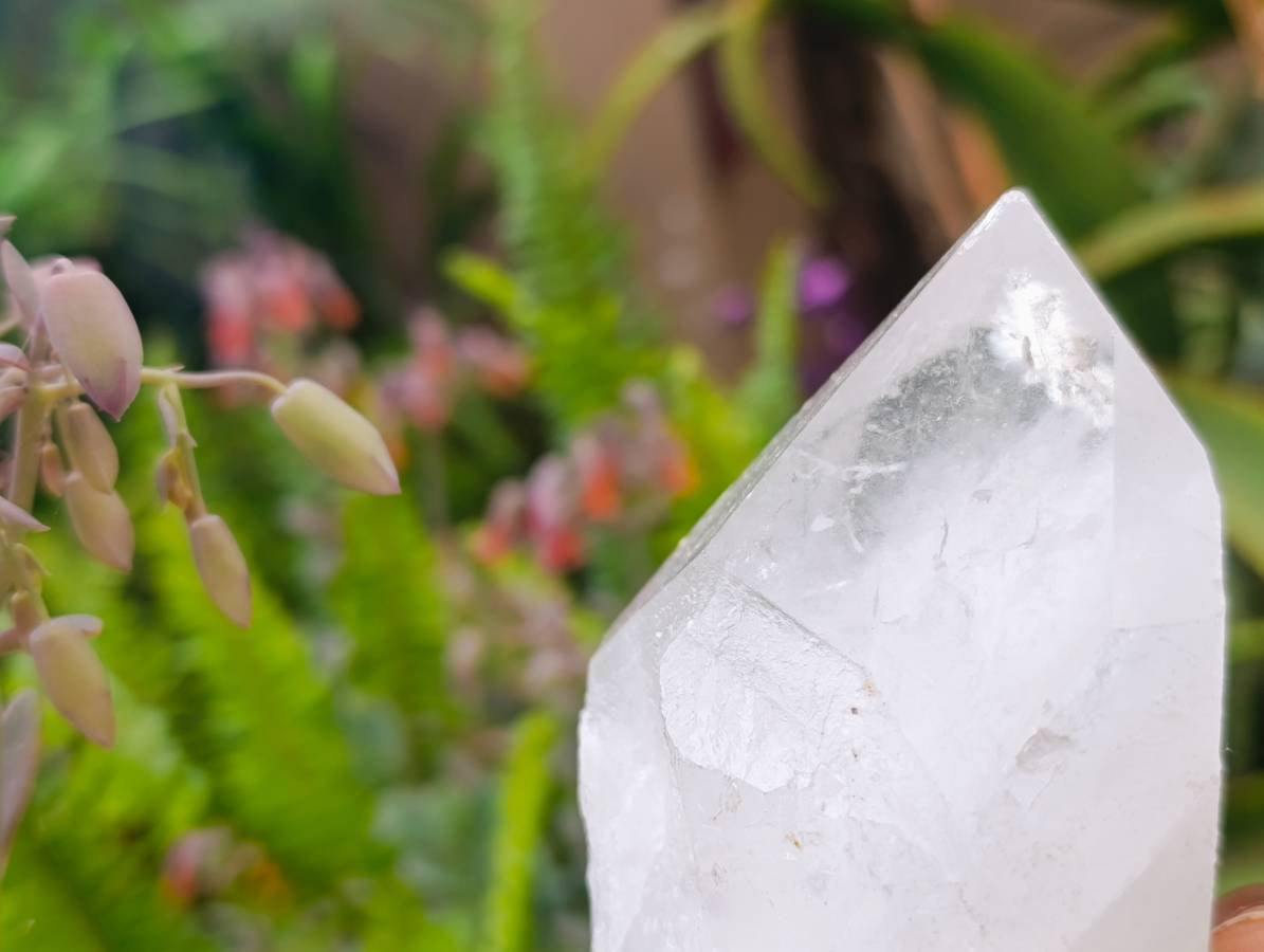 Natural Icy Etched Quartz Crystals x 3 From Madagascar - Toprock Gemstones and Minerals 