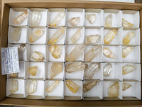 Natural Mpika Quarts Crystals x 35 From Mpika, Zambia
