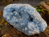 Natural Blue Celestite Geode Specimen x 1 From Sakoany, Madagascar