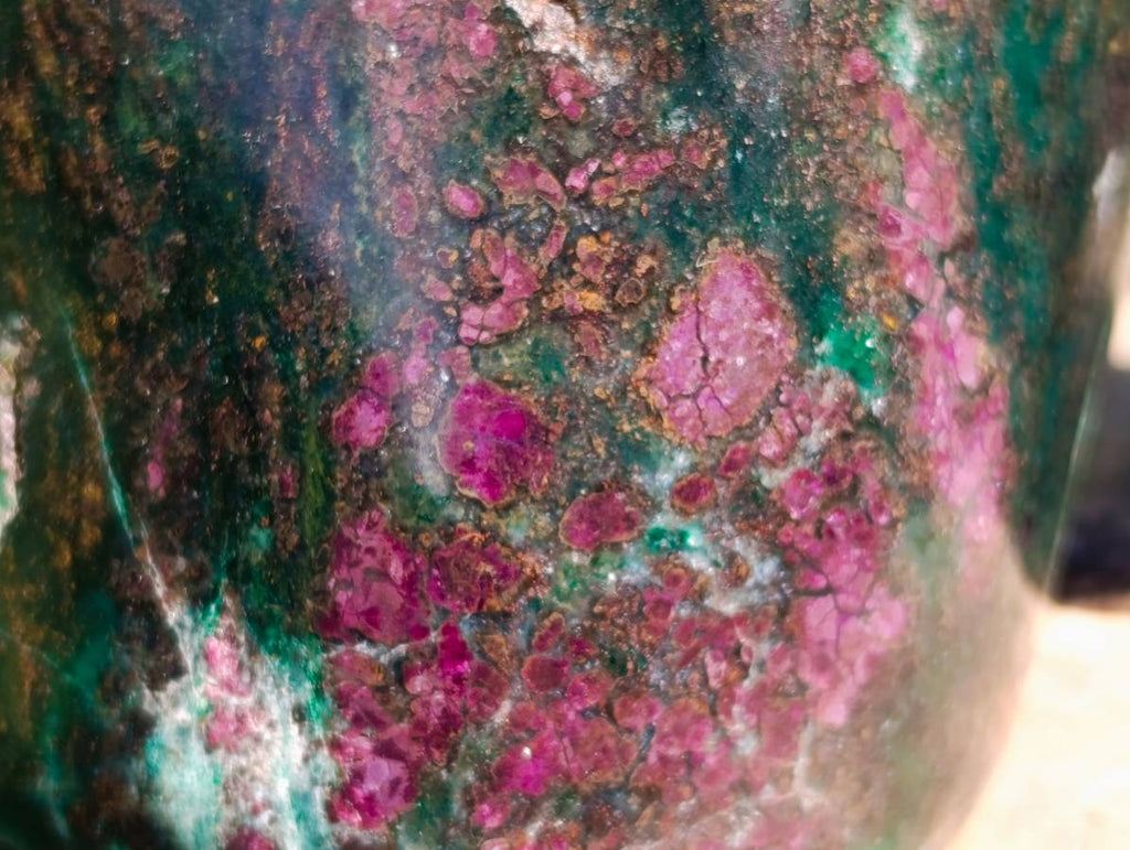 Polished Verdite Standing Free Forms x 2 From Zimbabwe - Toprock Gemstones and Minerals 