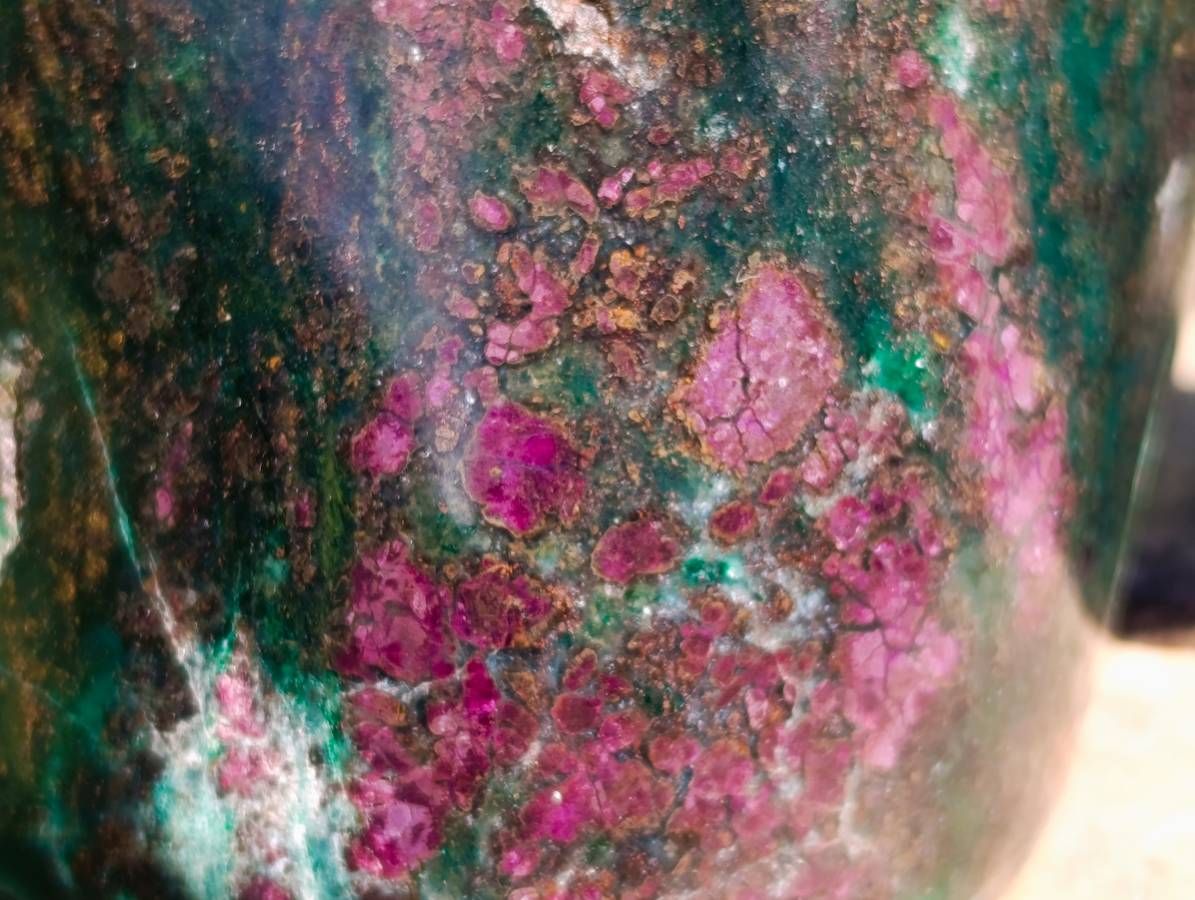 Polished Verdite Standing Free Forms x 2 From Zimbabwe - Toprock Gemstones and Minerals 