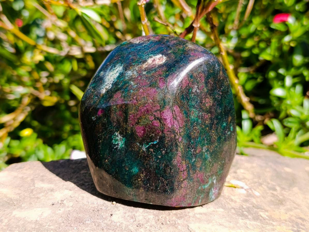 Polished Verdite Standing Free Forms x 2 From Zimbabwe - Toprock Gemstones and Minerals 