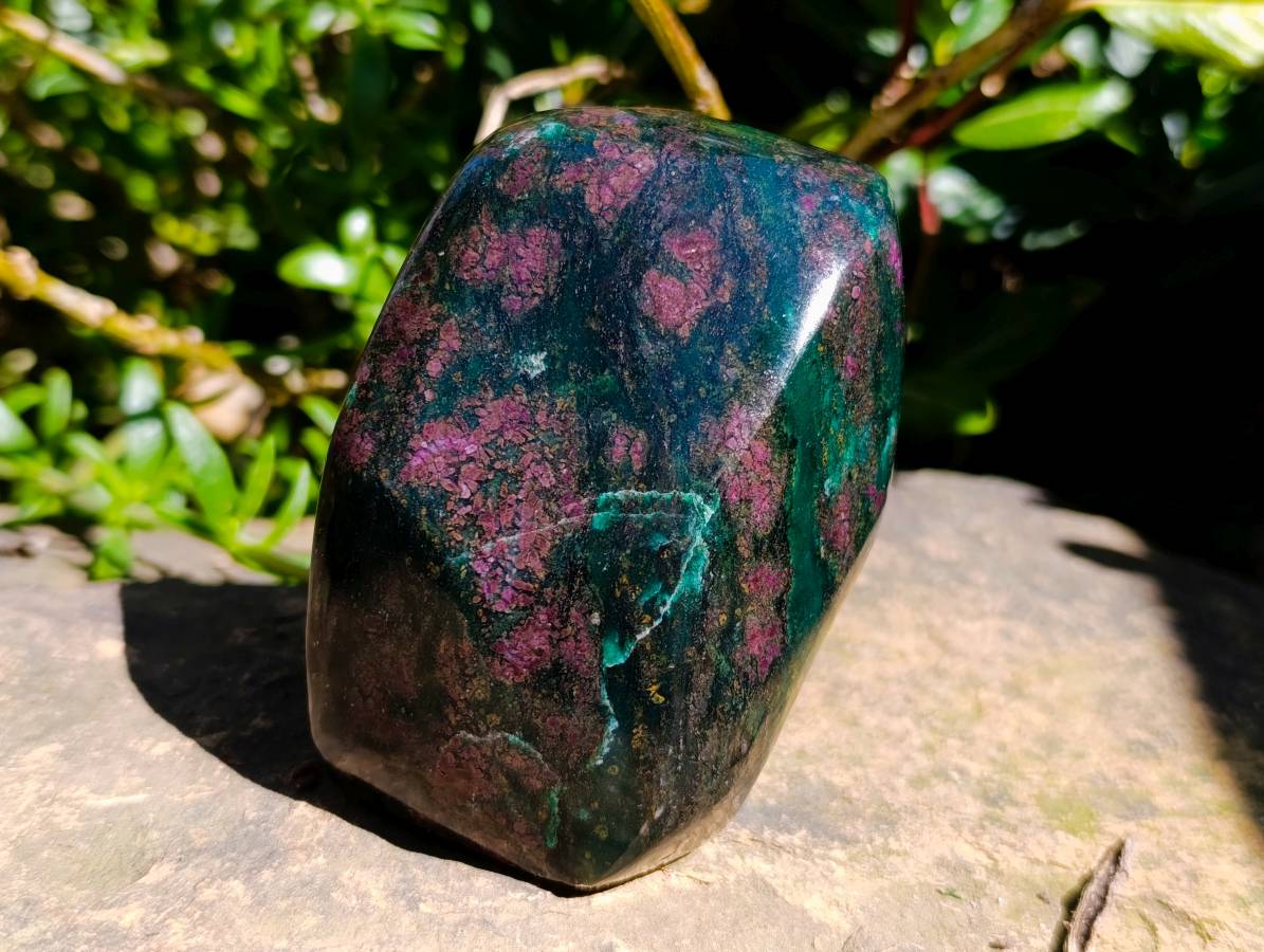 Polished Verdite Standing Free Forms x 2 From Zimbabwe - Toprock Gemstones and Minerals 