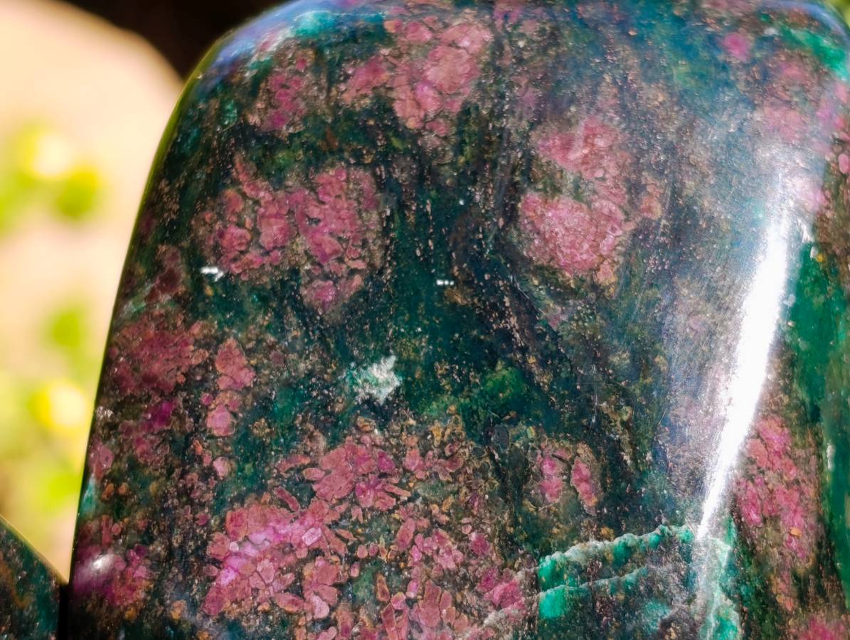 Polished Verdite Standing Free Forms x 2 From Zimbabwe - Toprock Gemstones and Minerals 