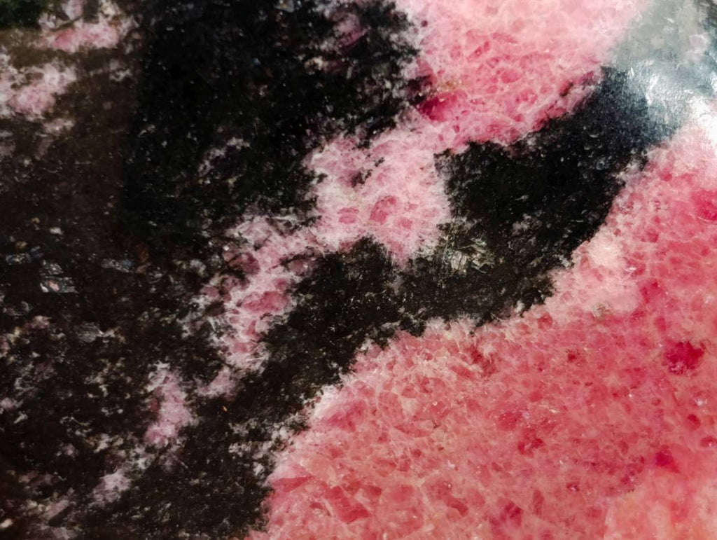 Polished Rhodonite Standing Free Forms x 2 From Ambindavato, Madagascar - Toprock Gemstones and Minerals 