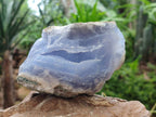 Natural Blue Lace Agate Geode Specimens x 6 From Nsanje, Malawi - Toprock Gemstones and Minerals 