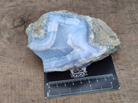 Natural Blue Lace Agate Geode Specimens x 6 From Nsanje, Malawi