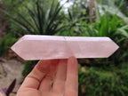Polished Double Terminated Rose Quartz Crystals x 6 From Madagascar - Toprock Gemstones and Minerals 