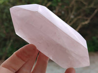 Polished Double Terminated Rose Quartz Crystals x 6 From Madagascar