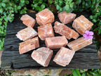 Natural Sunset Orange Calcite Specimens x 12 From Spitzkop, Namibia - Toprock Gemstones and Minerals 