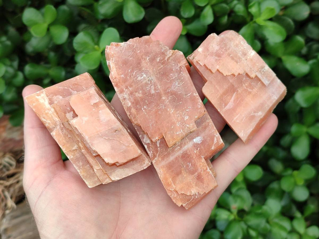 Natural Sunset Orange Calcite Specimens x 12 From Spitzkop, Namibia - Toprock Gemstones and Minerals 