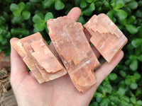 Natural Sunset Orange Calcite Specimens x 12 From Spitzkop, Namibia